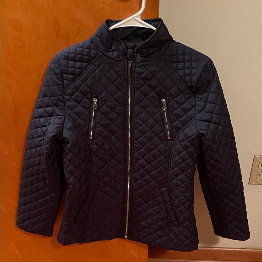 SO Quilted Navy Kids Puffer Jacket